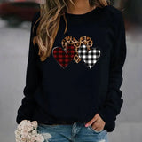 WOMEN SWEATSHIRT WITH AMAZING 3 HEARTS PATTERNS