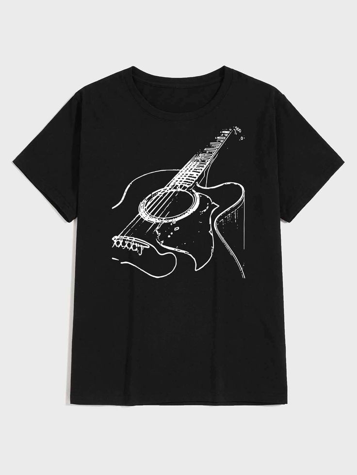 GITAR BLACK TSHIRT-UNISEX