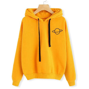 YELLOW HOODIE SPACE-UNISEX