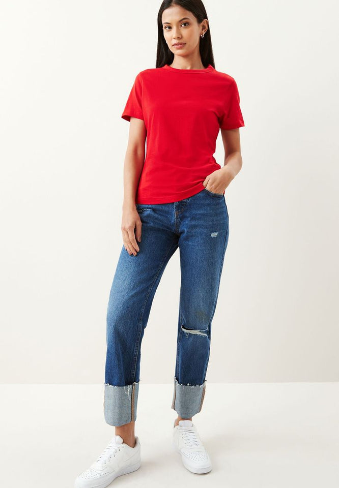 RED PLAIN TSHIRT