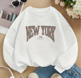 NEW ARRIVAL-WHITE NEWYORK SWEATWEAR SHIRT