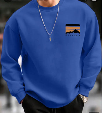 NEW ARRIVAL-ROYAL BLUE  MOUNTAIN SWEATSHIRT