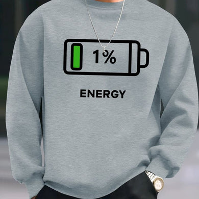 Sweatshirt Grey  1%Energy