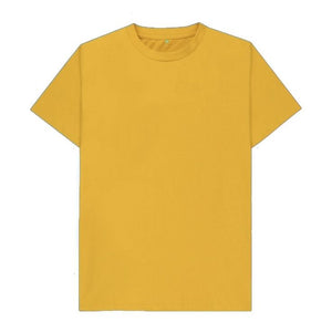 YELLOW PLAIN TSHIRT-UNISEX