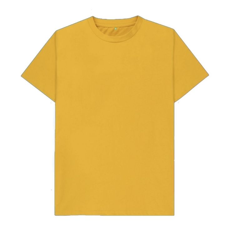 YELLOW PLAIN TSHIRT-UNISEX