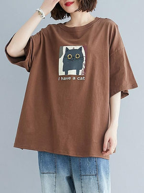 BROWN TSHIRT OWL FRONT-unisex