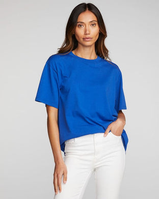 BLUE PLAIN TSHIRT