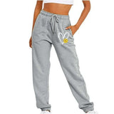 GREY WHITE HEART TROUSER