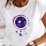 MOON WHITE TSHIRT-WOMEN