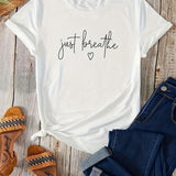 JUST BREATH WHITE TSHIRT